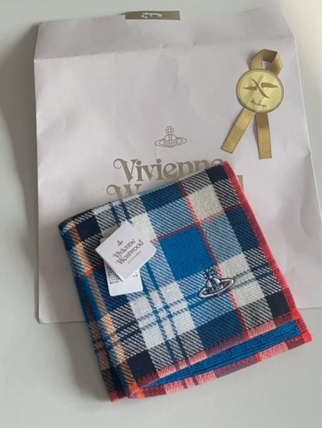 Vivienne Westwood Plaid Handkerchief - Blue