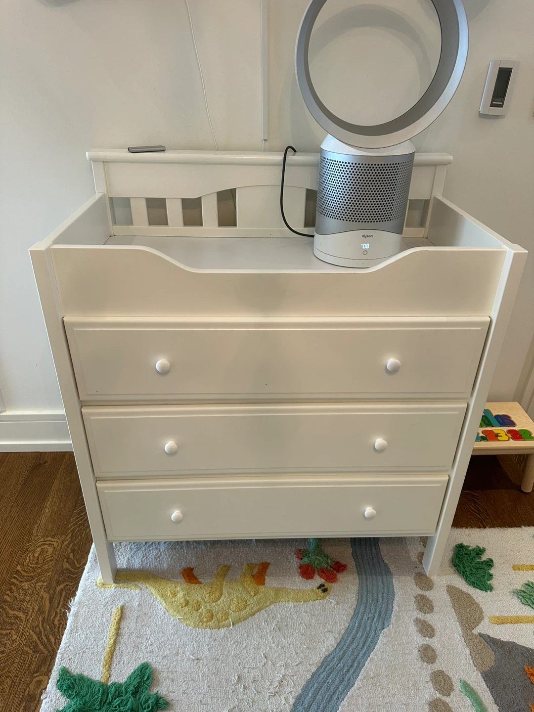 Baby dresser with area for change pad