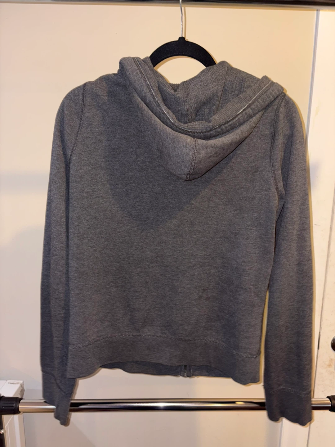 Hollister Gray Full Zip Hoodie - Size L - photo 2