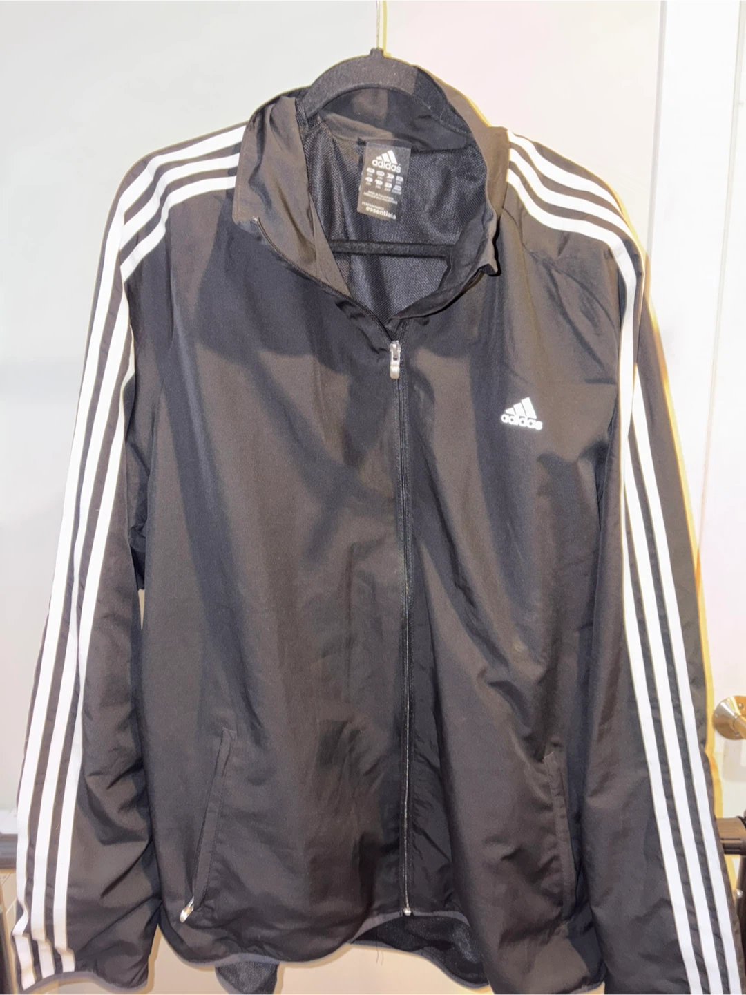 Adidas Essentials Black Track Jacket