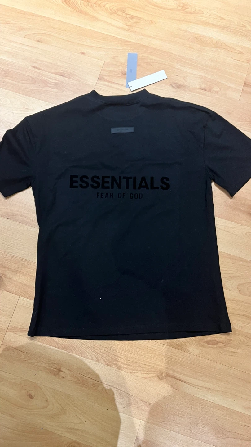 New ESSENTIALS Fear of God Black T-Shirt - Size L - photo 2