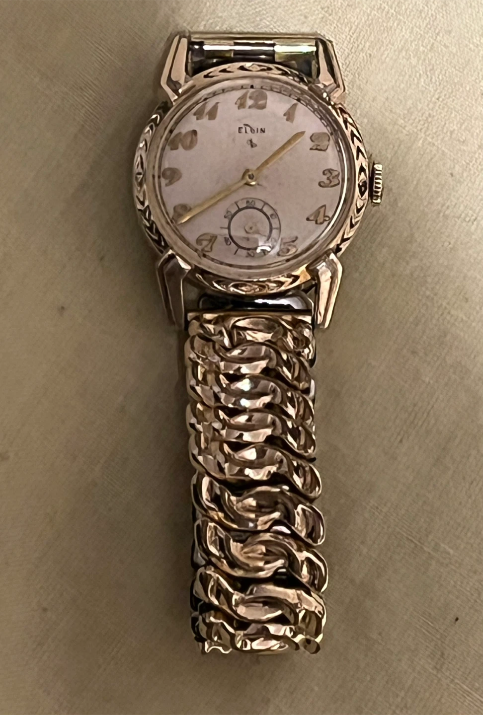 Elgin Art Deco 1930’s  Vintage Gold Watch