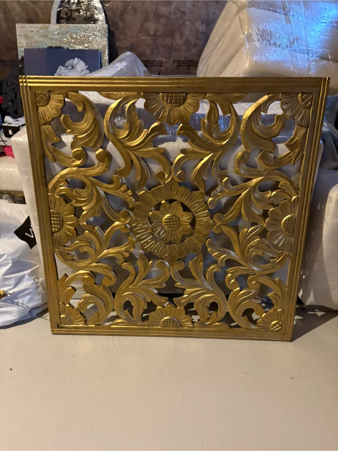 Gold Wood Wall Decor