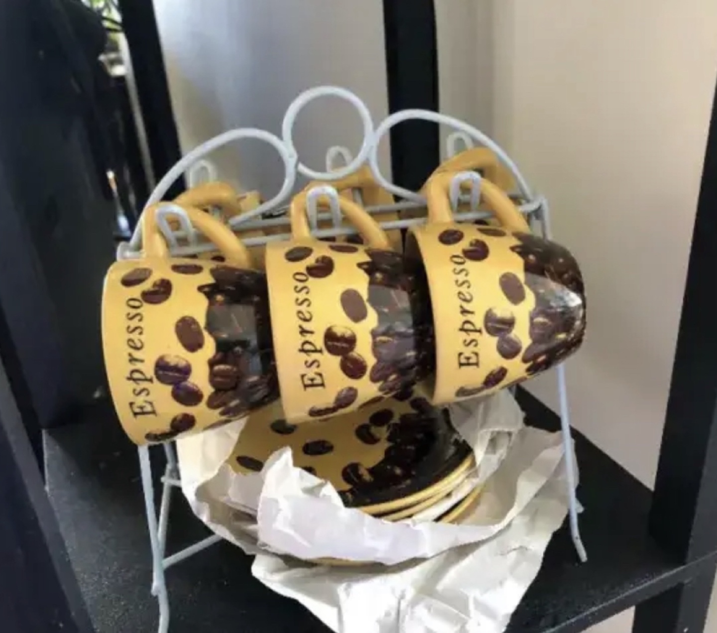 Brand New-Espresso Cups & Saucers Set