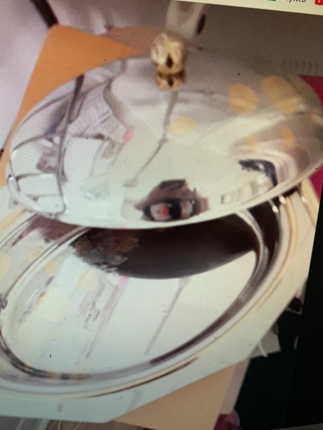 Vintage Silver Platter with Lid