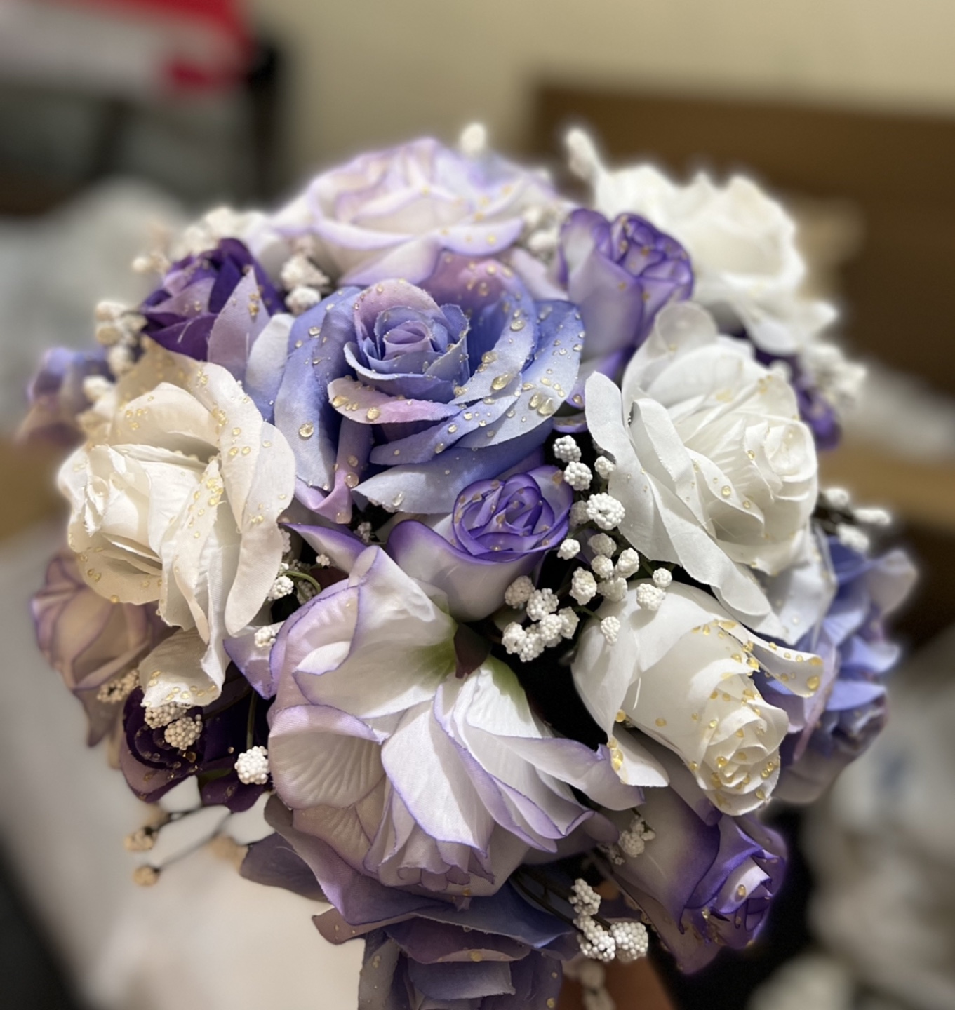 Purple and White Bouquet - photo 3