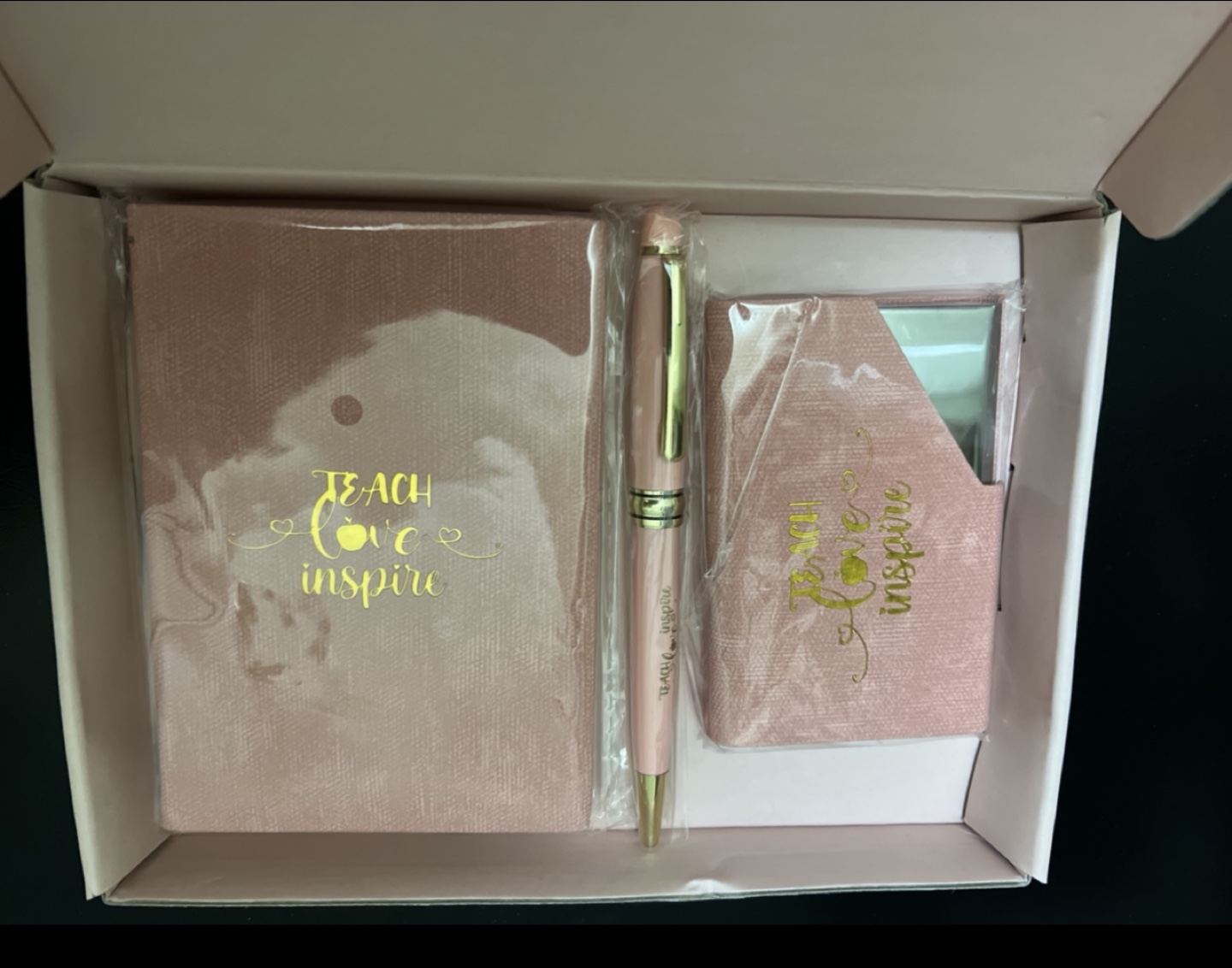 New Pink Teacher Gift Set