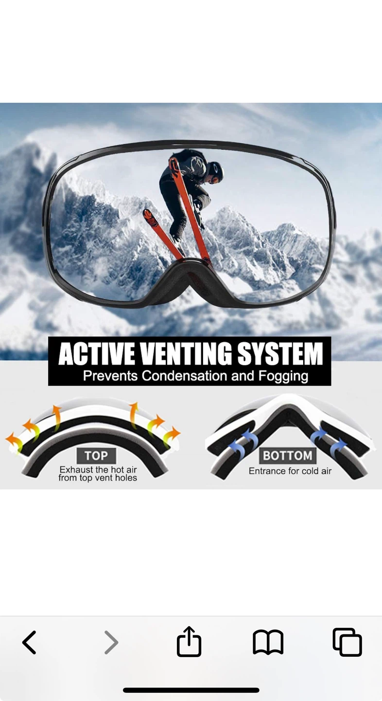 Dr.Kayak Ski Goggles - Anti-Fog, UV400 Protection - photo 4