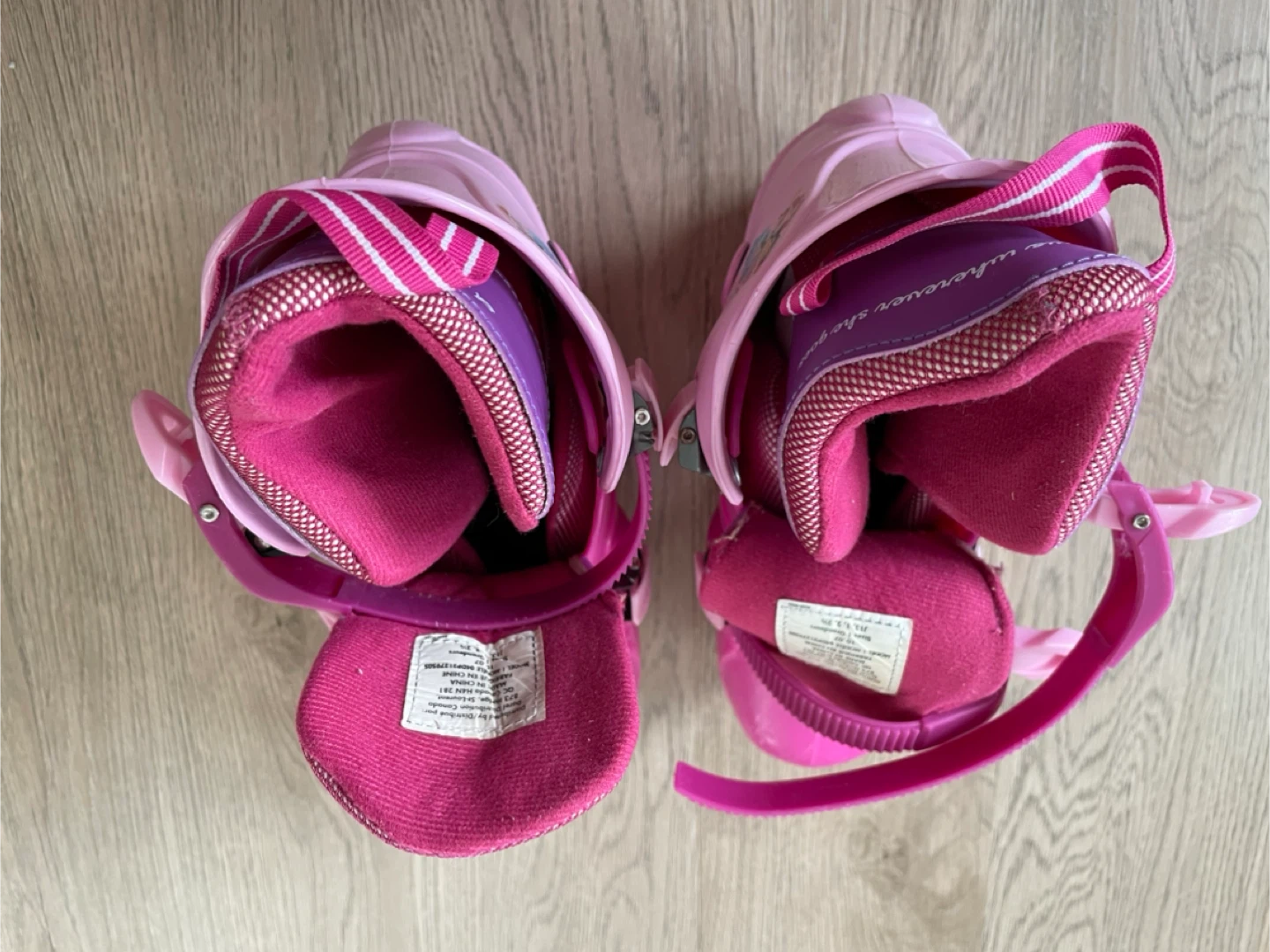 Disney Princess Pink Adjustable Ice Skates - Size J13 - photo 2