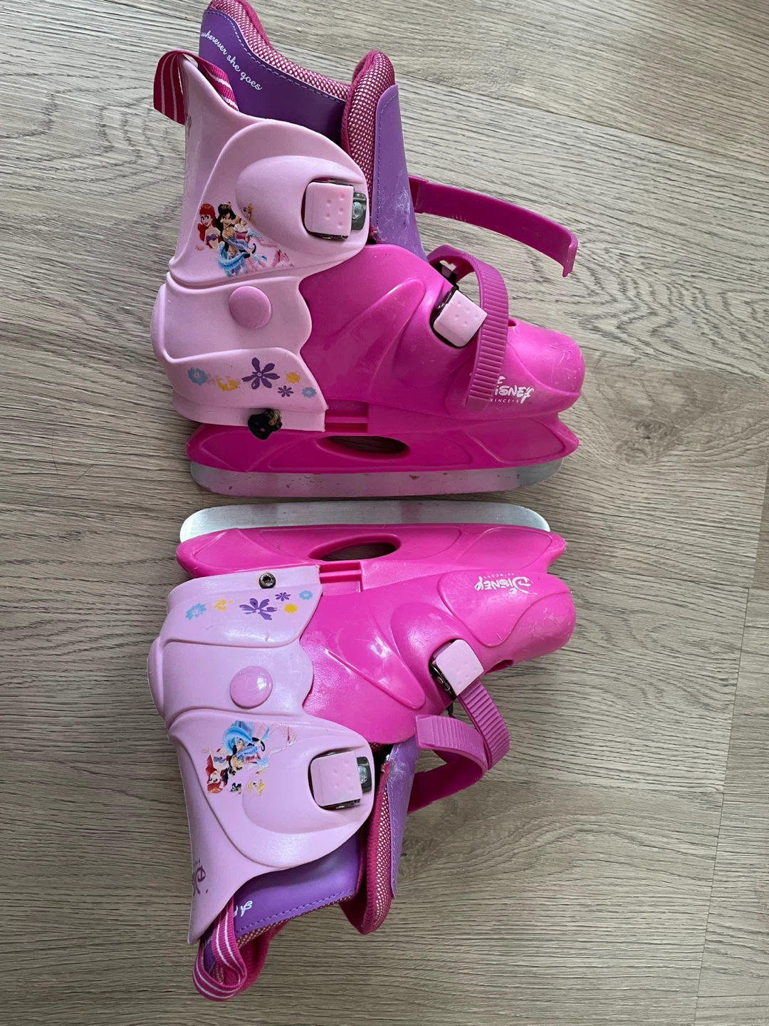 Disney Princess Pink Adjustable Ice Skates - Size J13 - photo 3