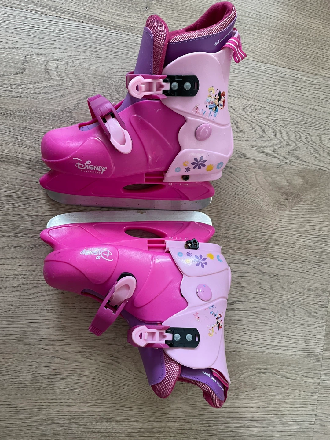 Disney Princess Pink Adjustable Ice Skates - Size J13 - photo 4