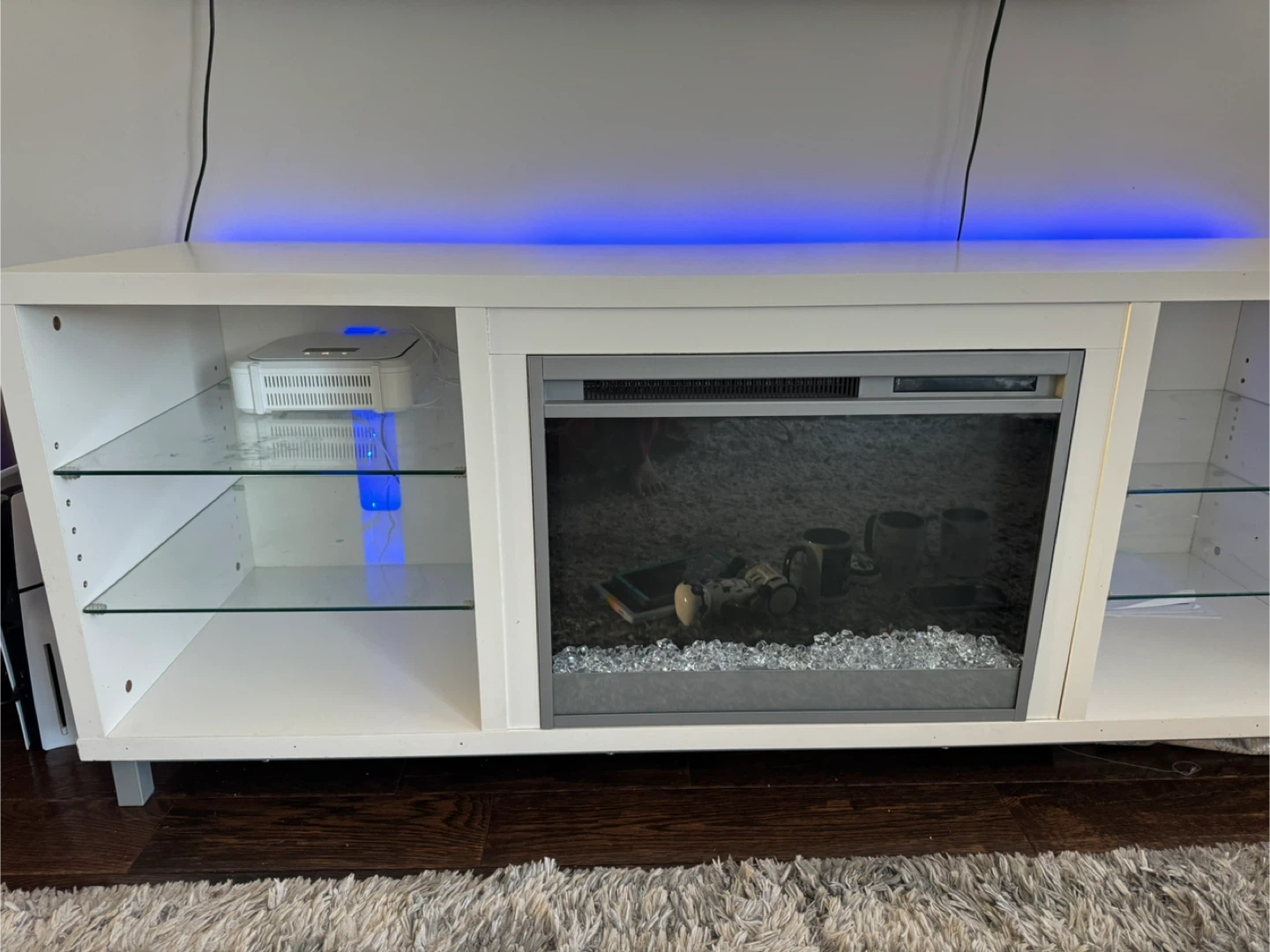 Tv stand with electrick fire place - photo 2