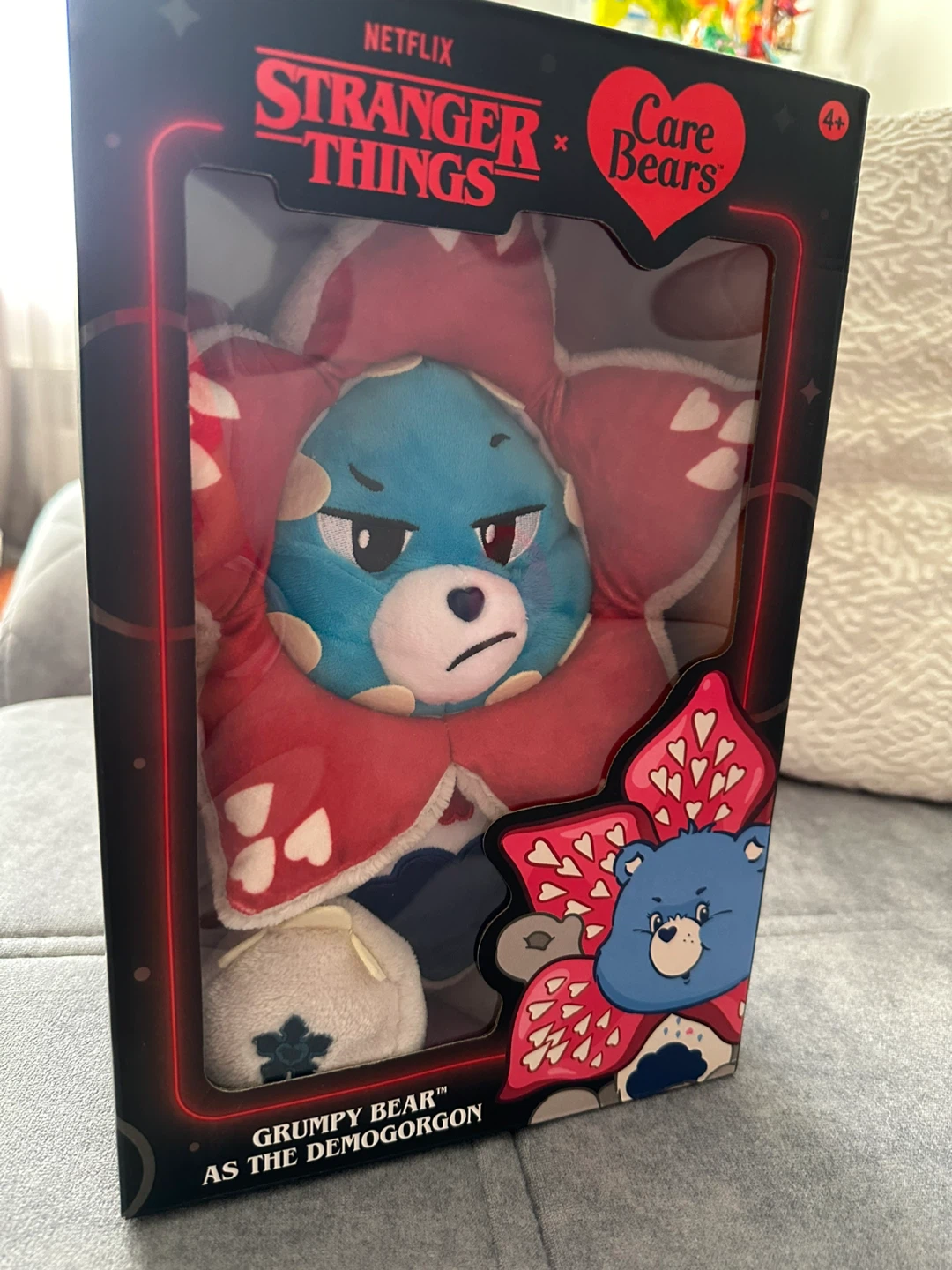New Stranger Things x Care Bears Grumpy Bear Demogorgon Plush - photo 2