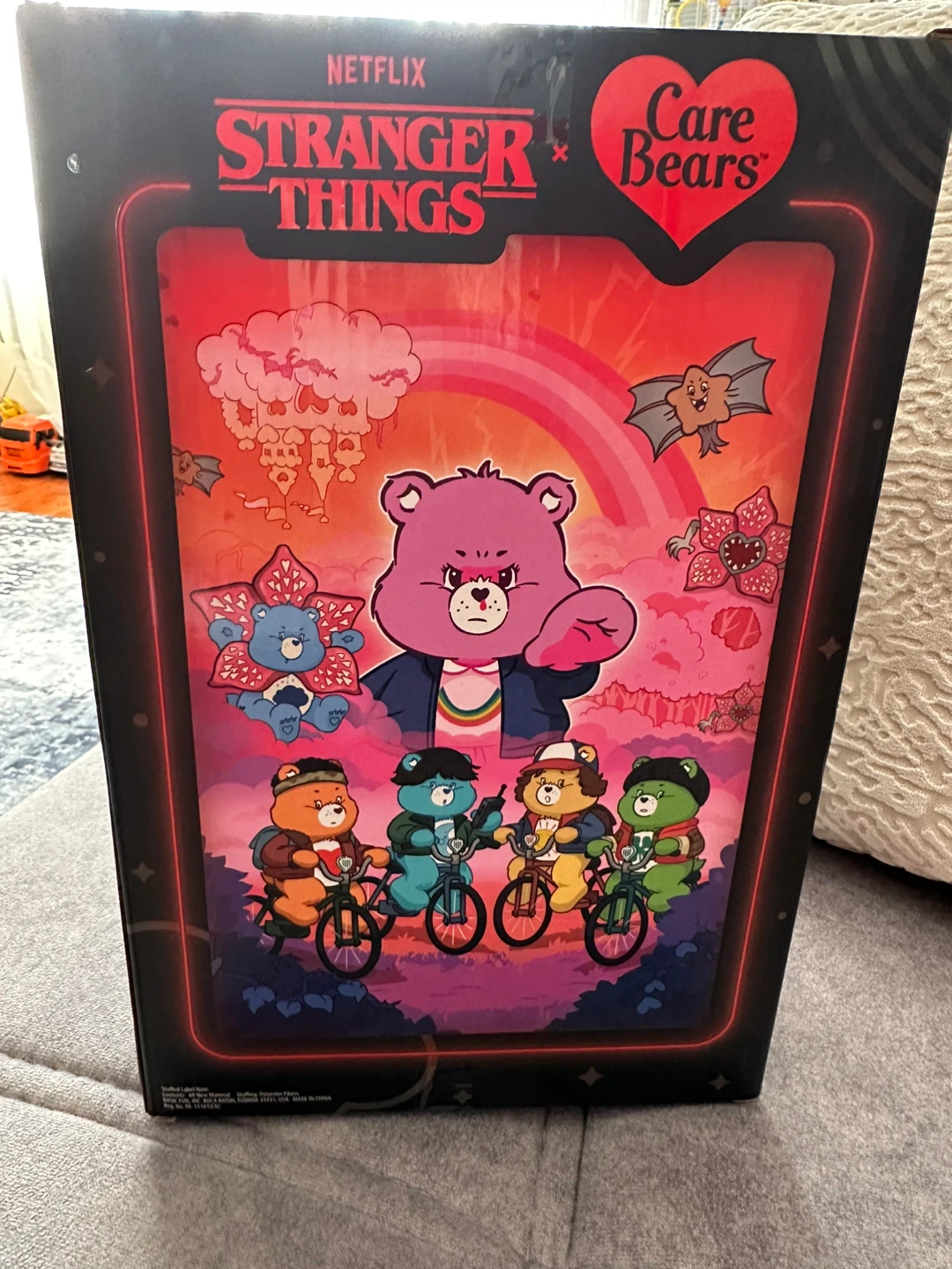 New Stranger Things x Care Bears Grumpy Bear Demogorgon Plush