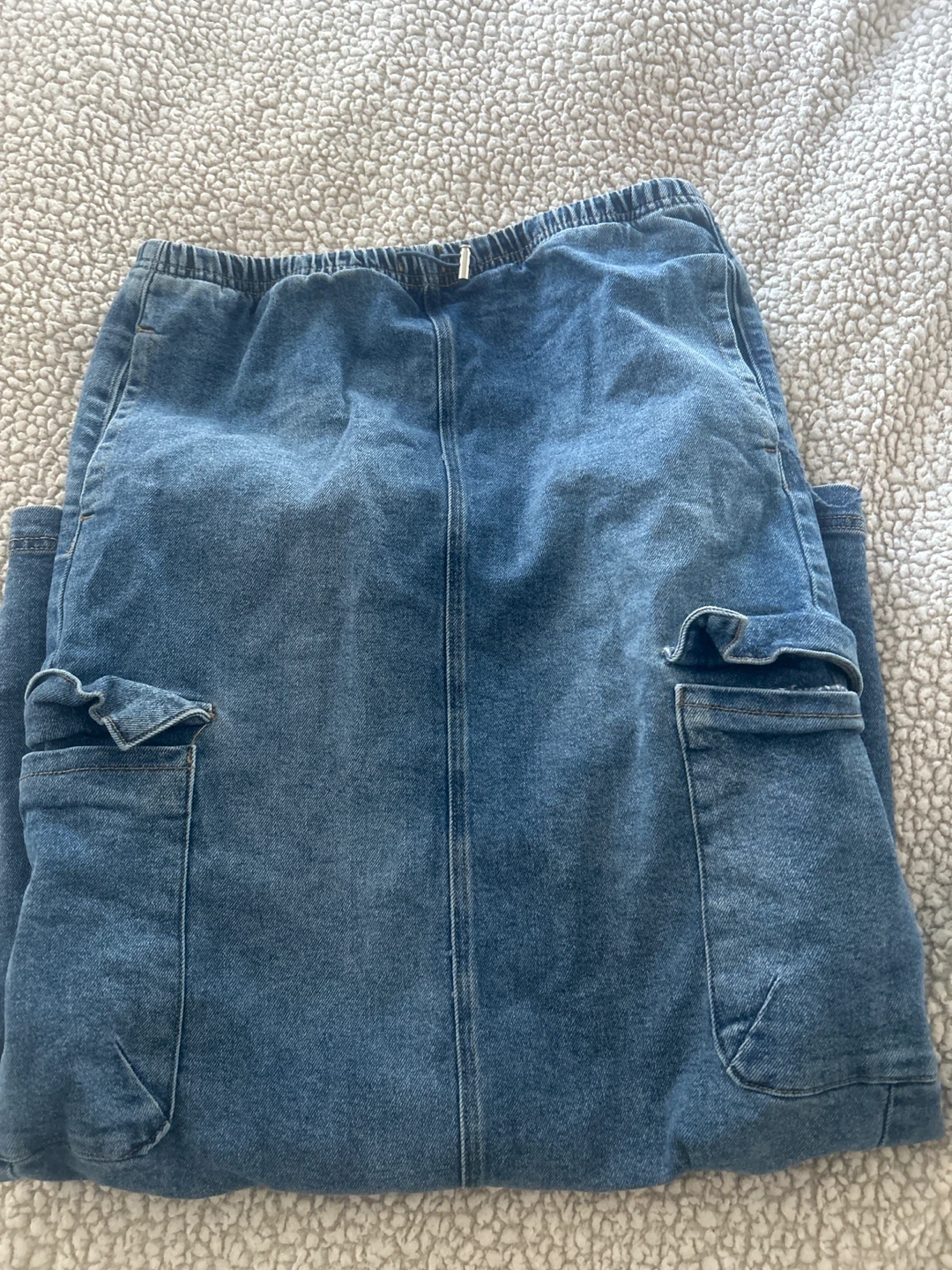 RE Generation Denim Cargo Skirt - Size S - photo 3