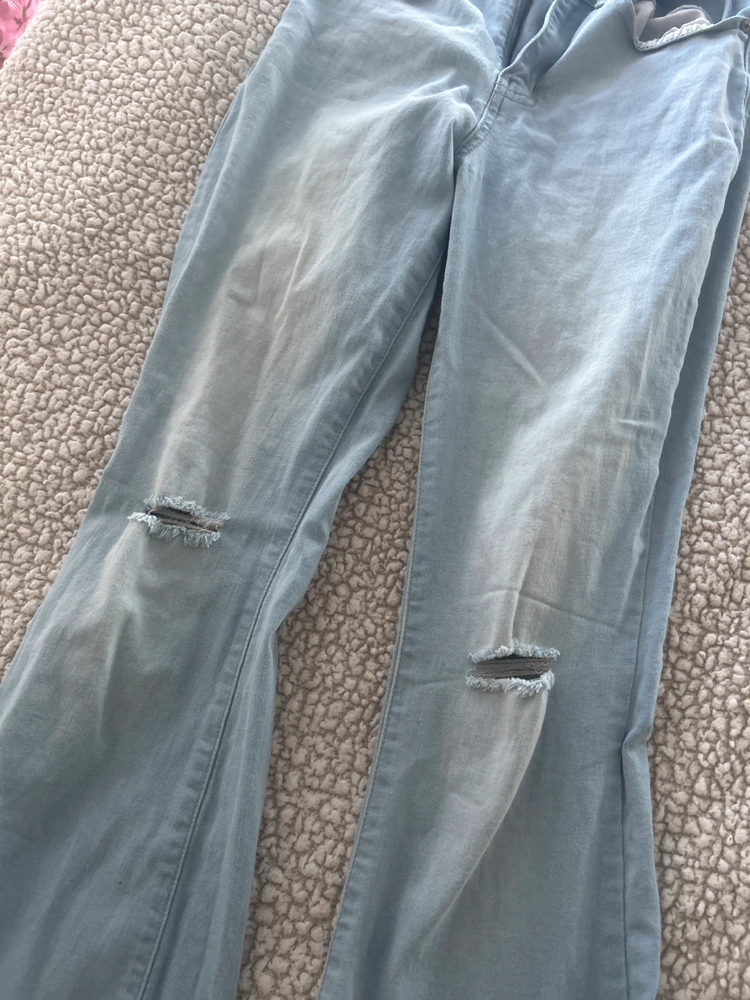 Fashion Nova Light Blue Flare Jeans - photo 3