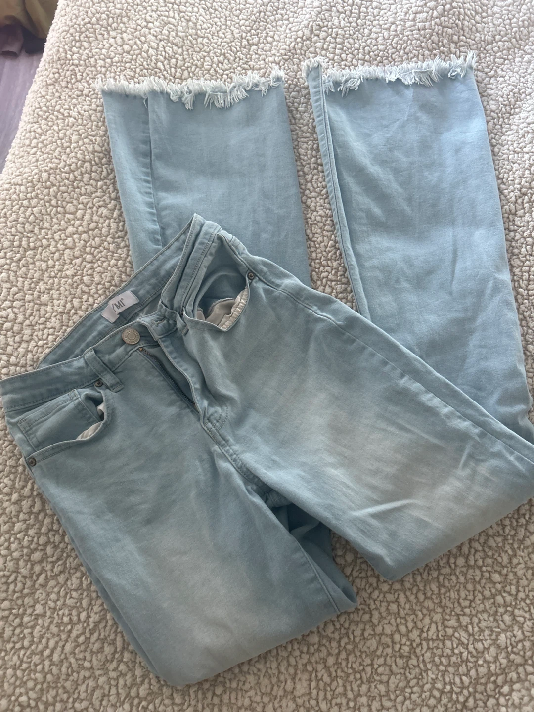 Fashion Nova Light Blue Flare Jeans - photo 2