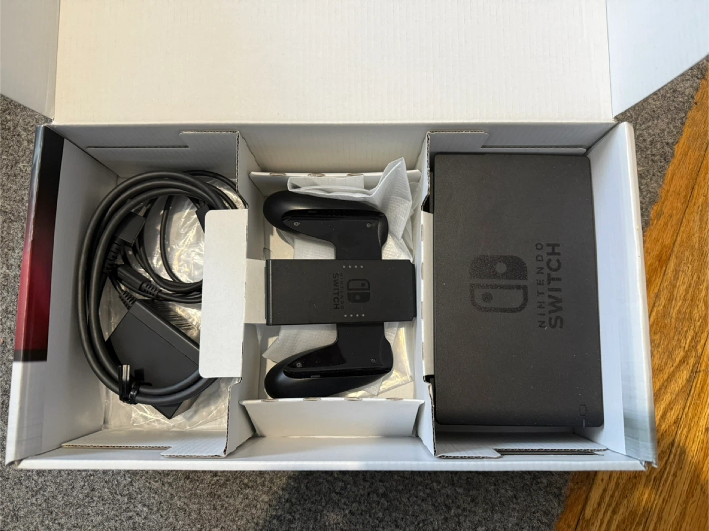 Nintendo Switch Console - Grey Joy-Cons, Box Included - photo 3