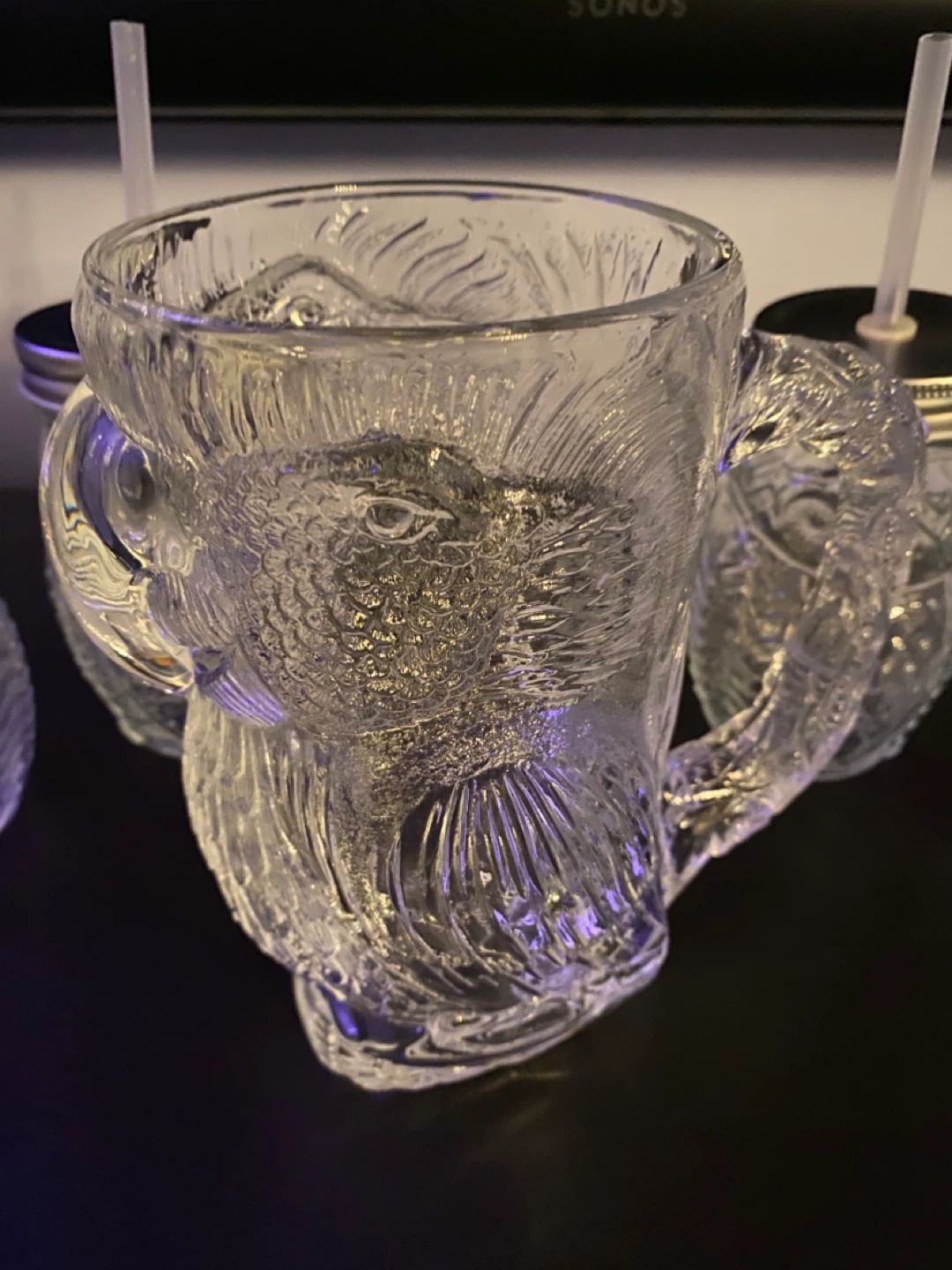 Owl Glass Pitcher with 4 Glasses 🥕 - photo 4