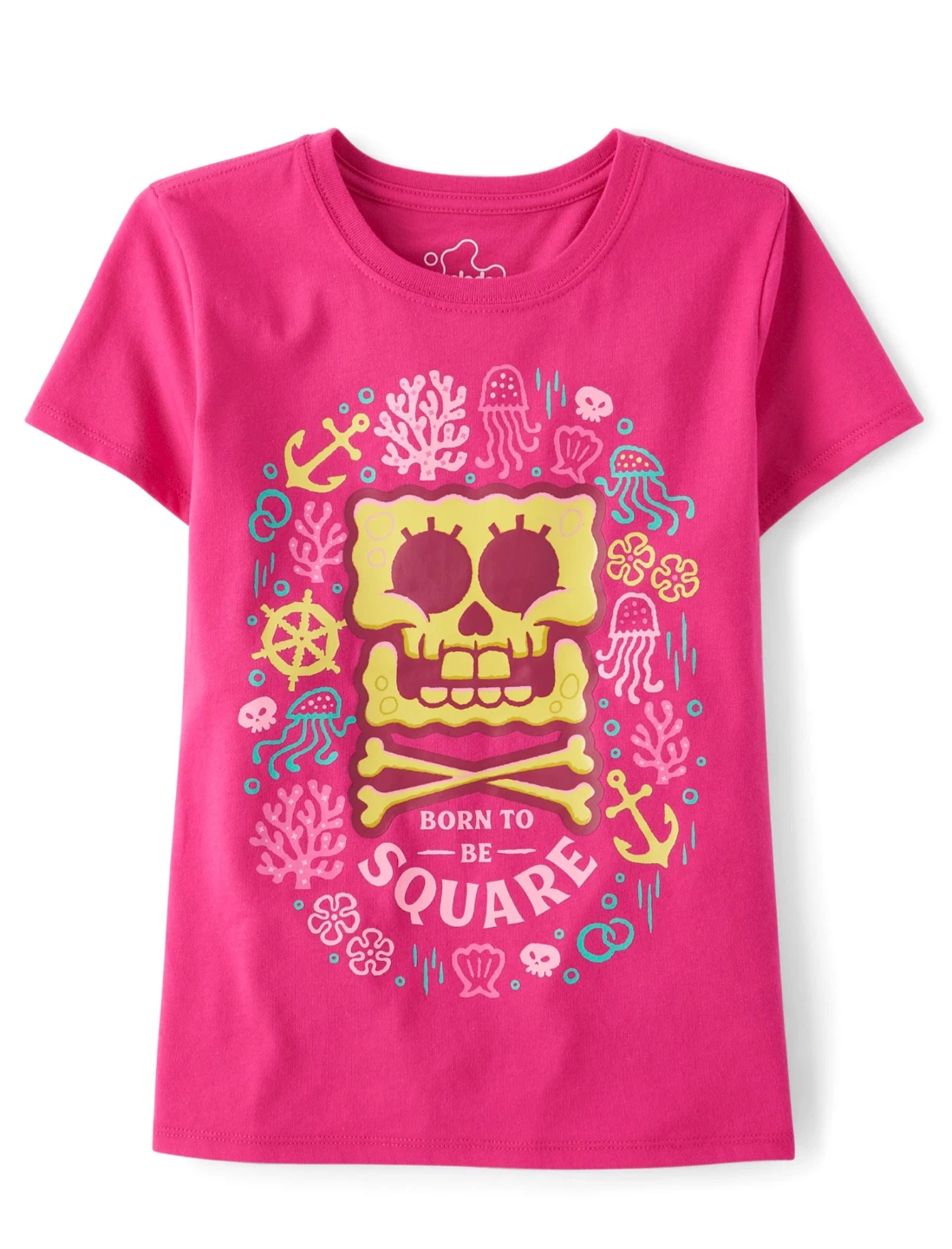 Spongebob Squarepants Skull And Crossbones Graphic Tee L (10/12)