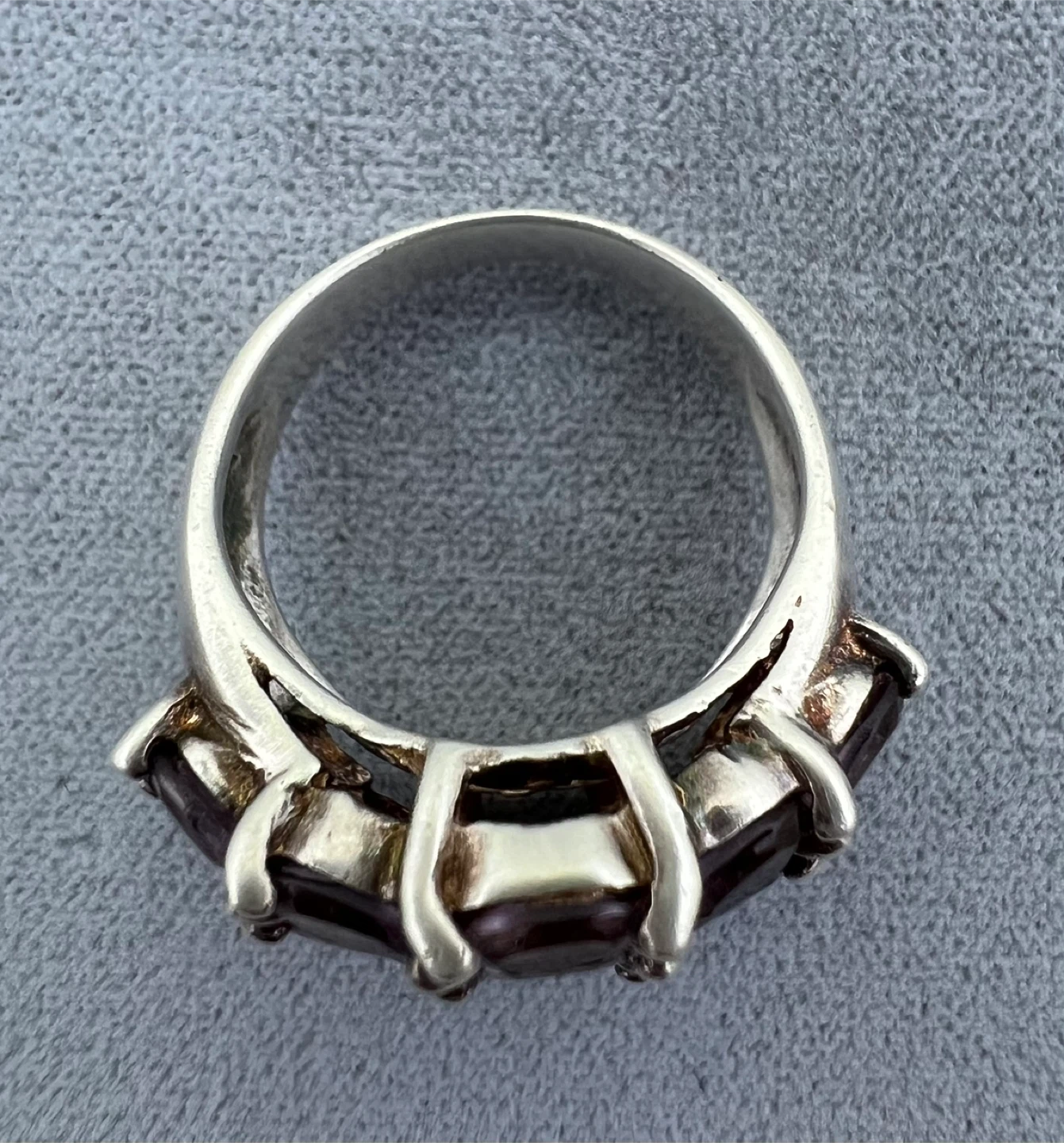 Vintage Sterling  Silver Amethyst Ring - photo 2