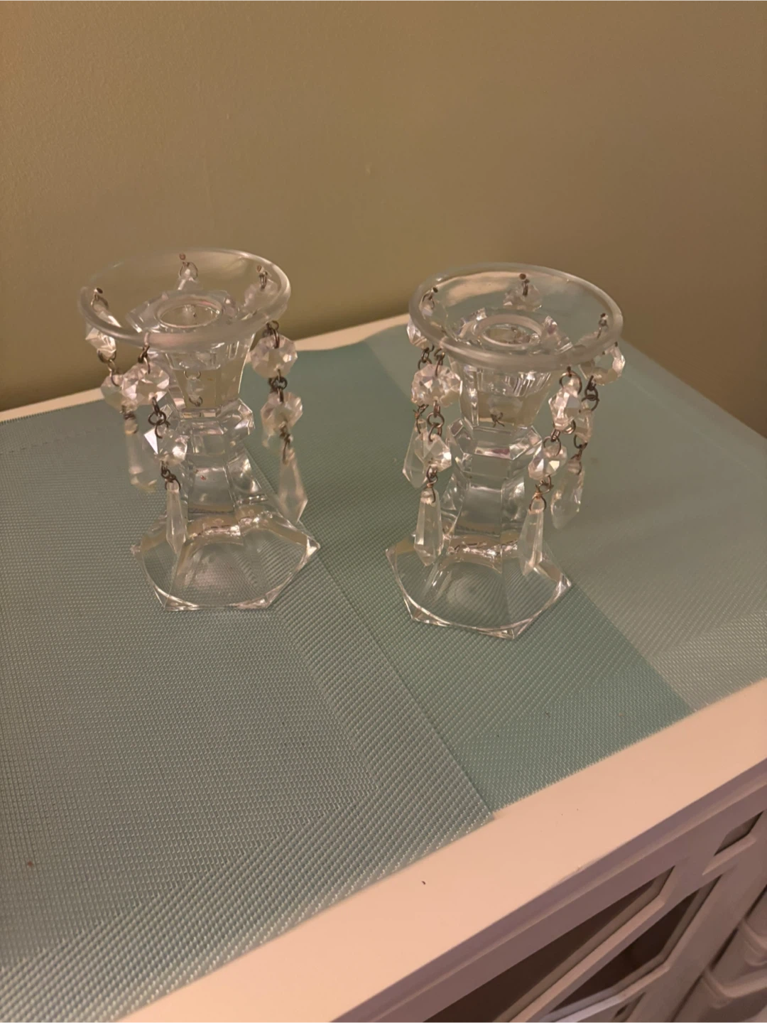 Bombay Crystal Bobeche Candle Holders - Set of 2 - photo 3