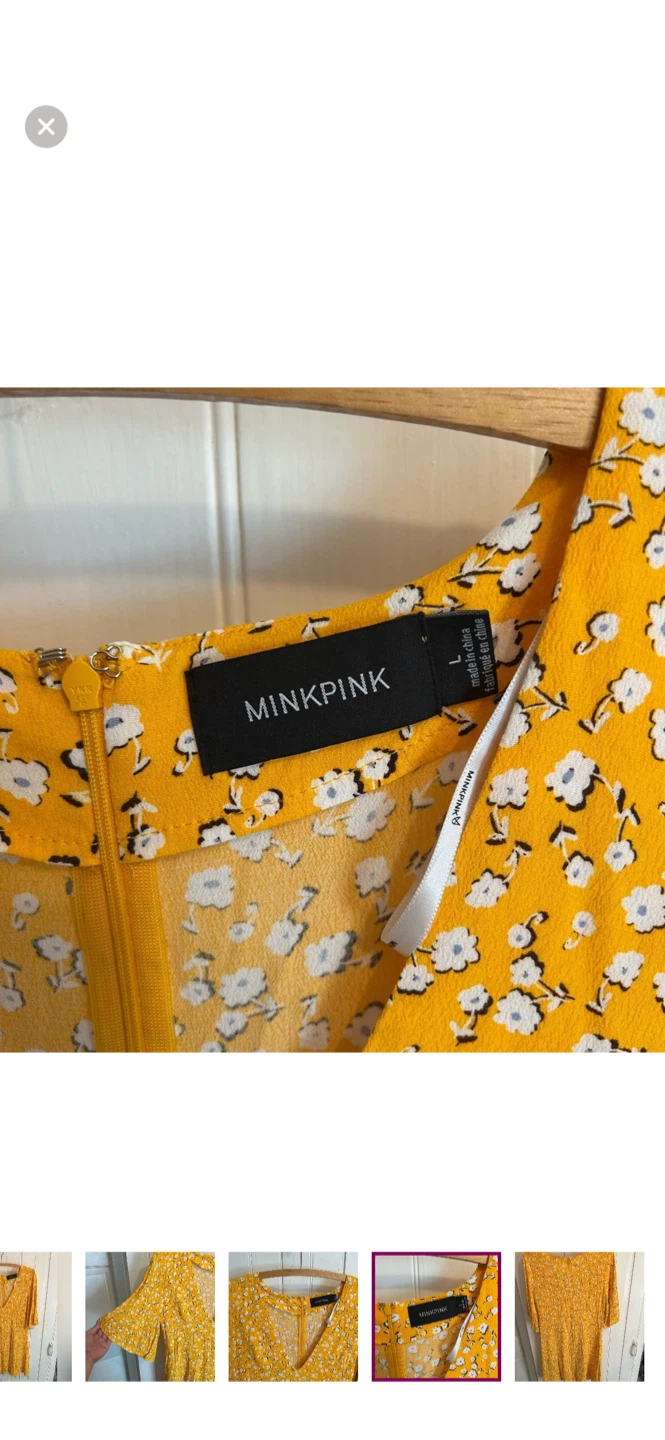 MINKPINK Floral Dress - Size L - photo 4