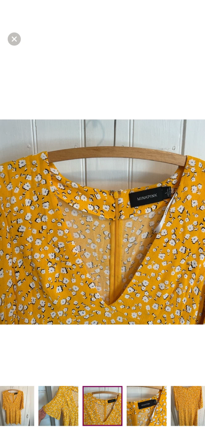 MINKPINK Floral Dress - Size L - photo 3