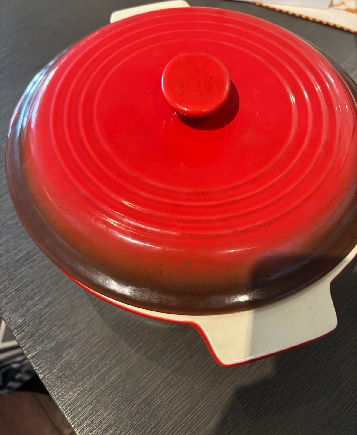 Red Enamel Dutch Oven