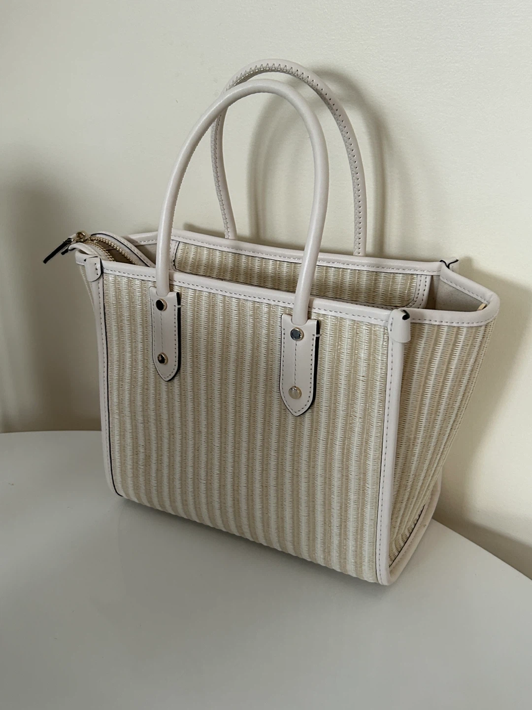 Kate Spade Ladybug Wicker Small Tote - photo 2