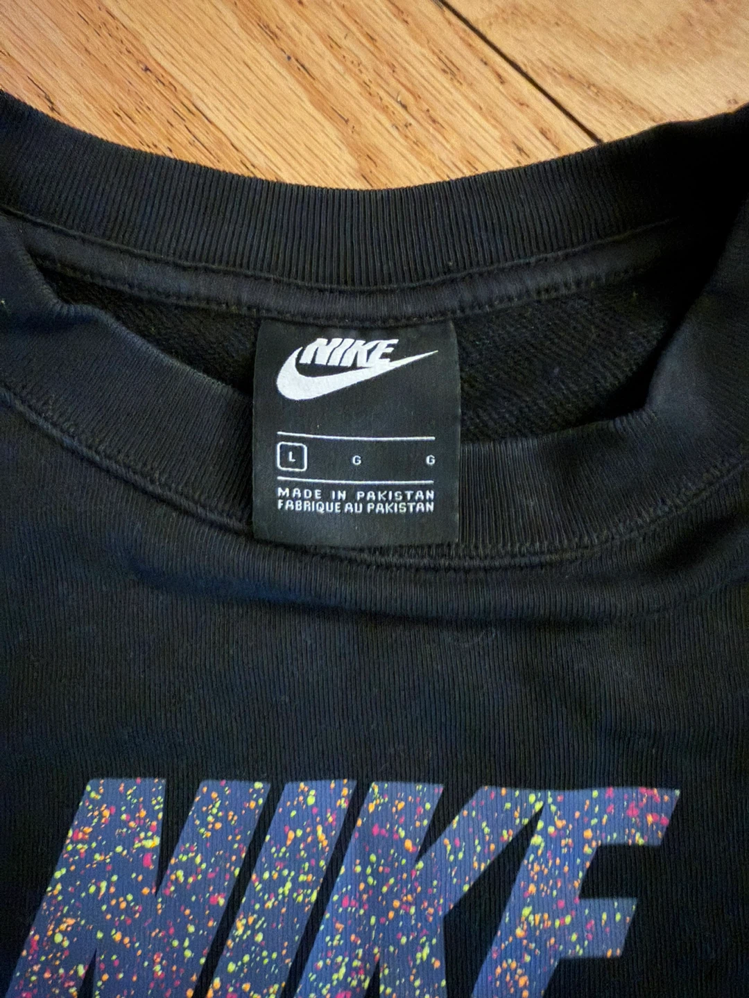 Nike Black Crop Top - Size Large - photo 3
