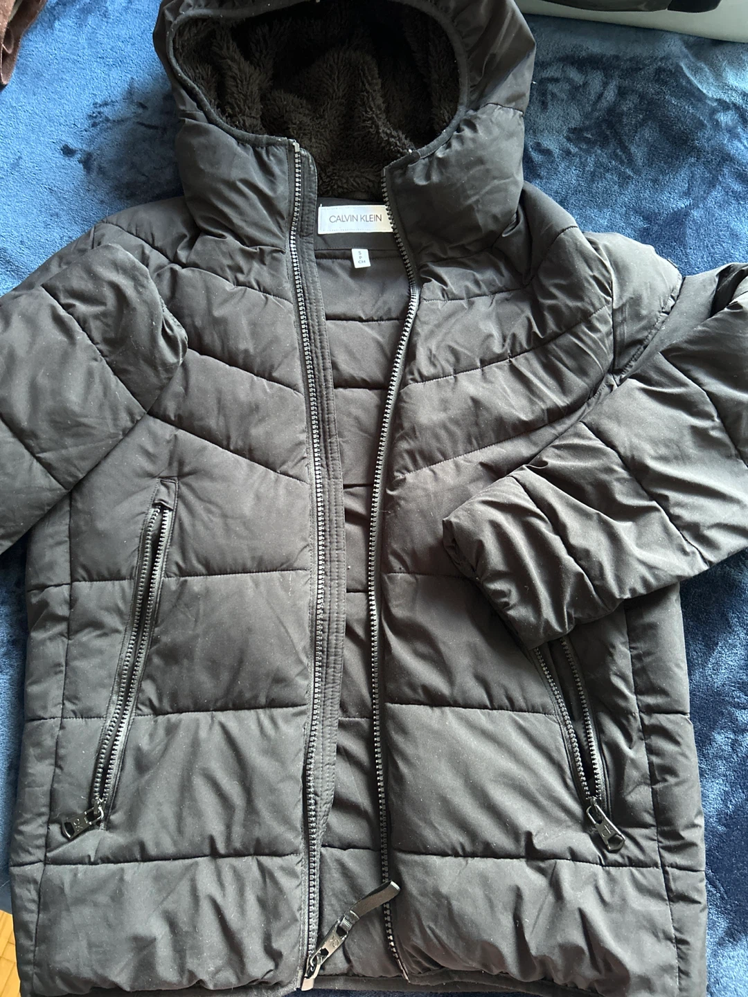 Calvin Klein Black Puffer Jacket - Size S
