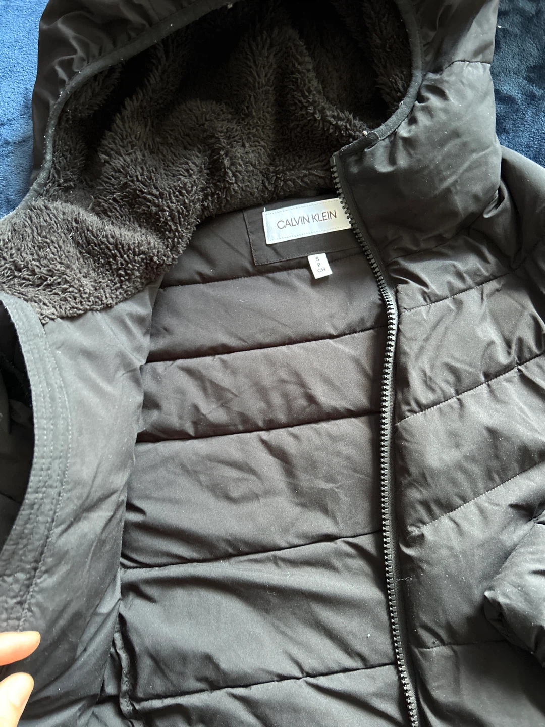 Calvin Klein Black Puffer Jacket - Size S - photo 3