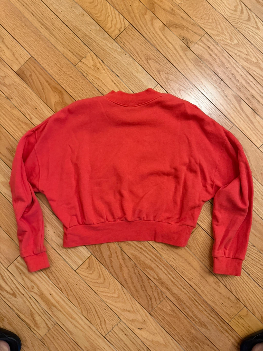 Nike Red Cropped Sweatshirt - Size Large - photo 2