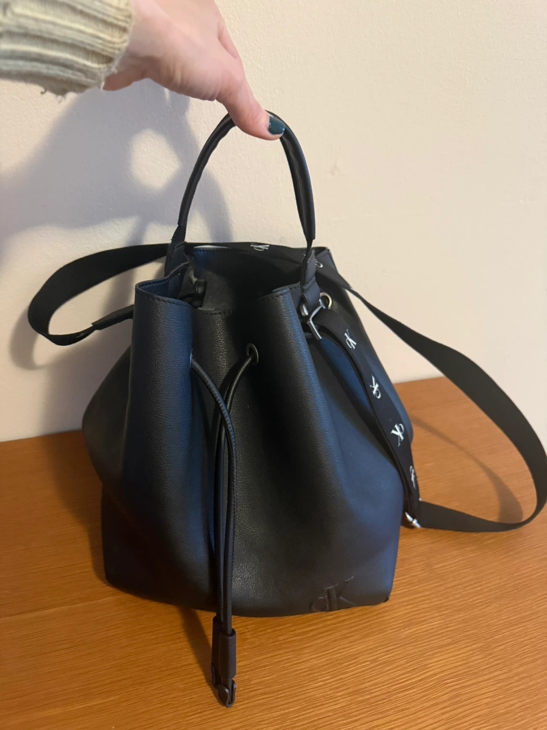 Calvin Klein Black Bucket Bag