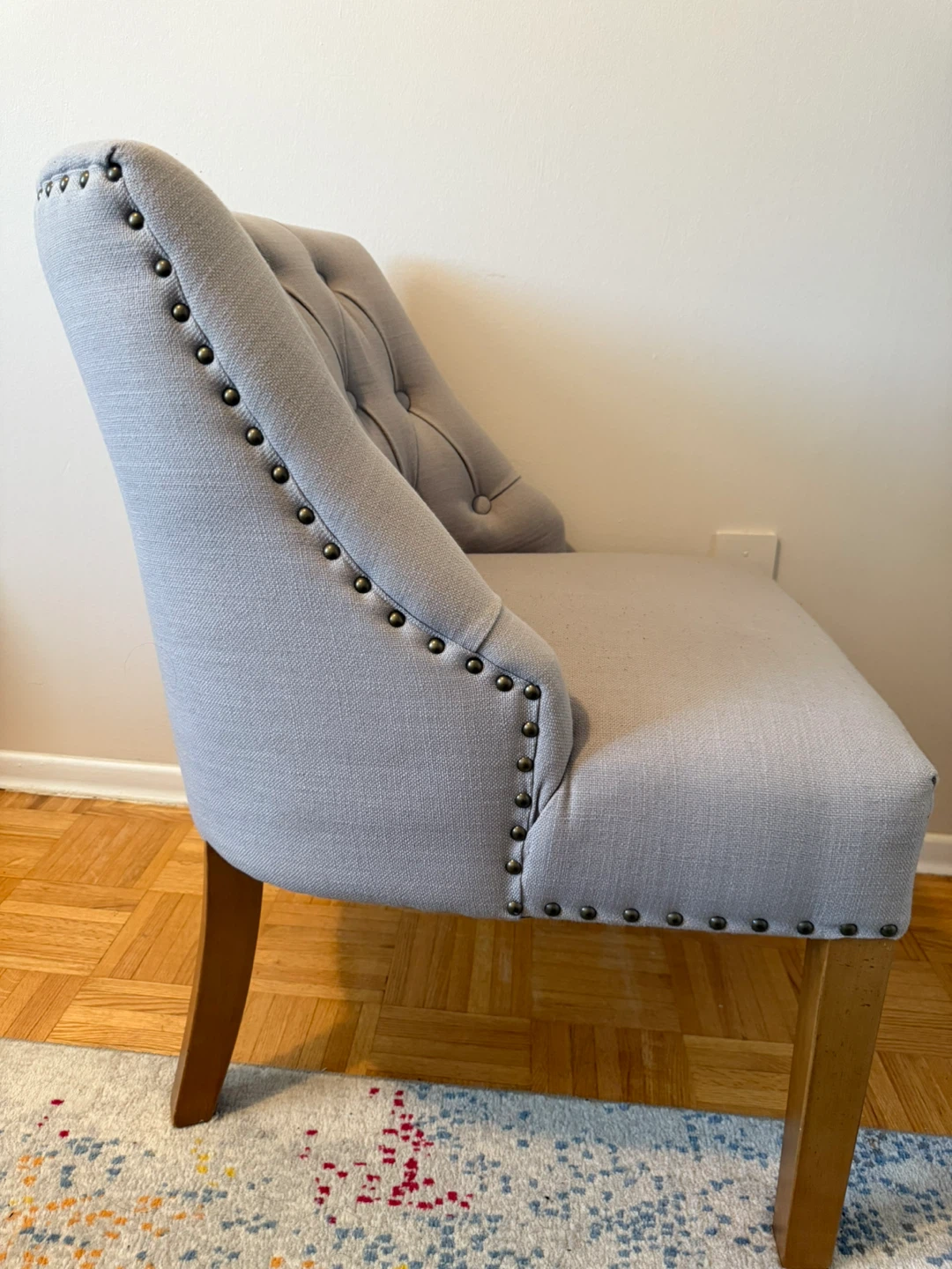 Structube Accent Chair with Nailhead Trim - photo 5