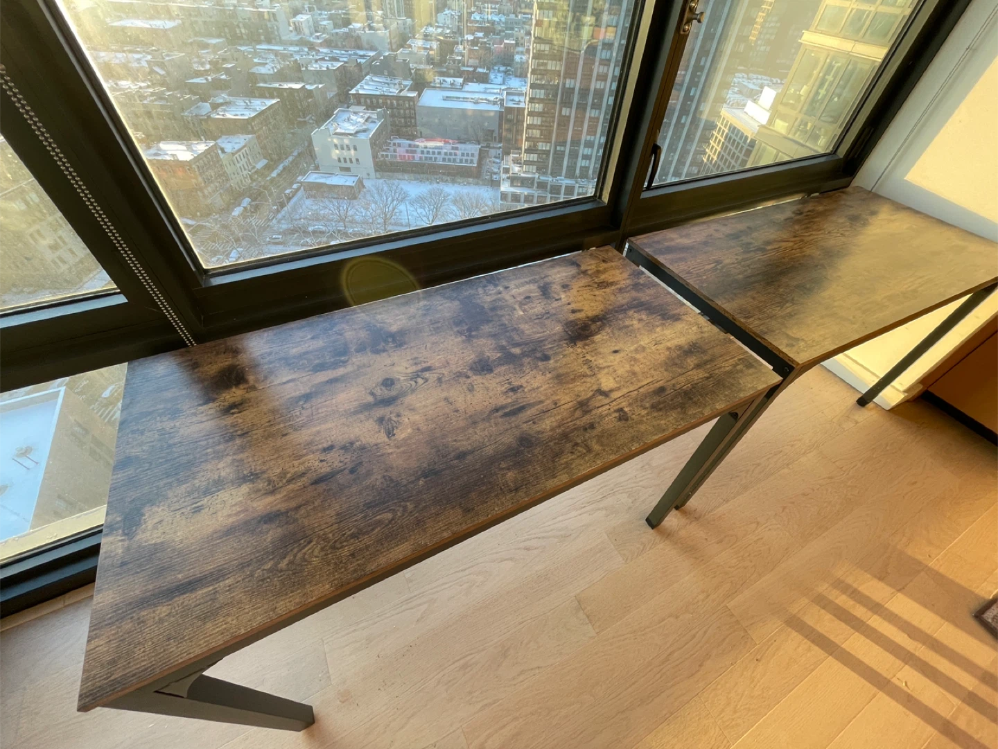 Rustic Brown Desk - photo 2