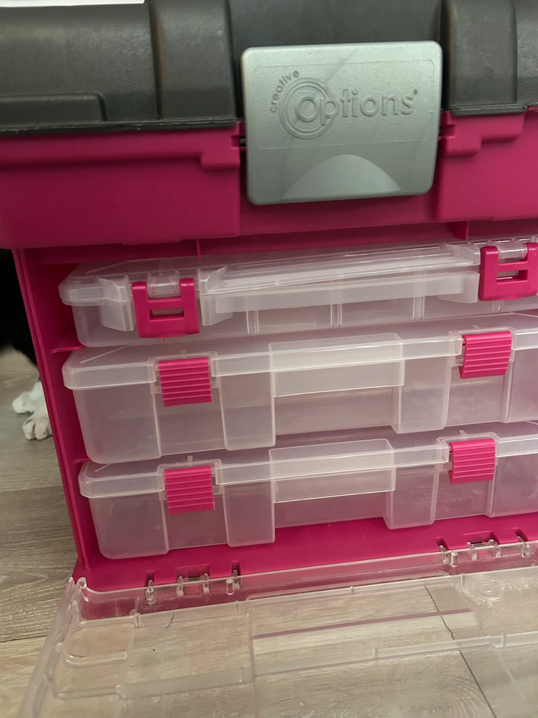 Creative Options Pink & Black Organizer | Crafts, Fishing, etc - photo 3