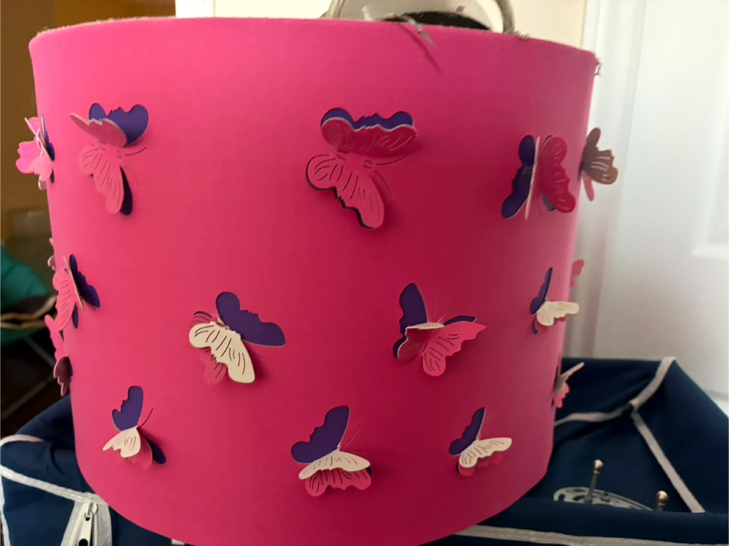Pink Butterfly Lamp Shade - photo 2