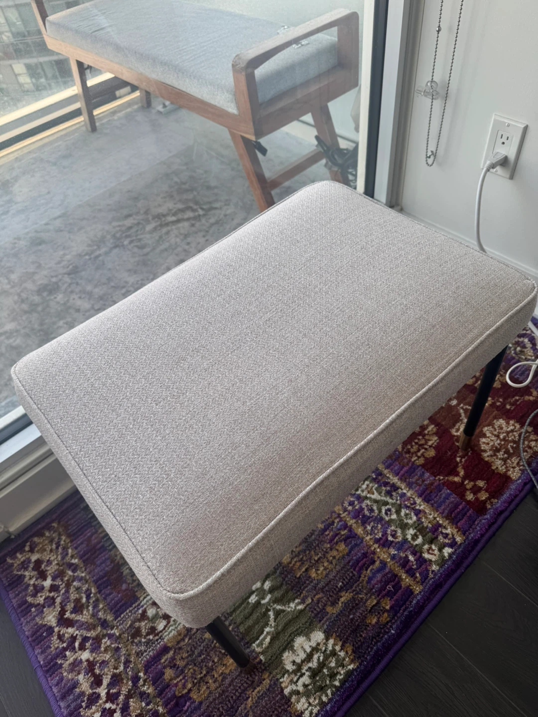 Home Seating Bundle – Modern Footrest + Balcony Bench - photo 4