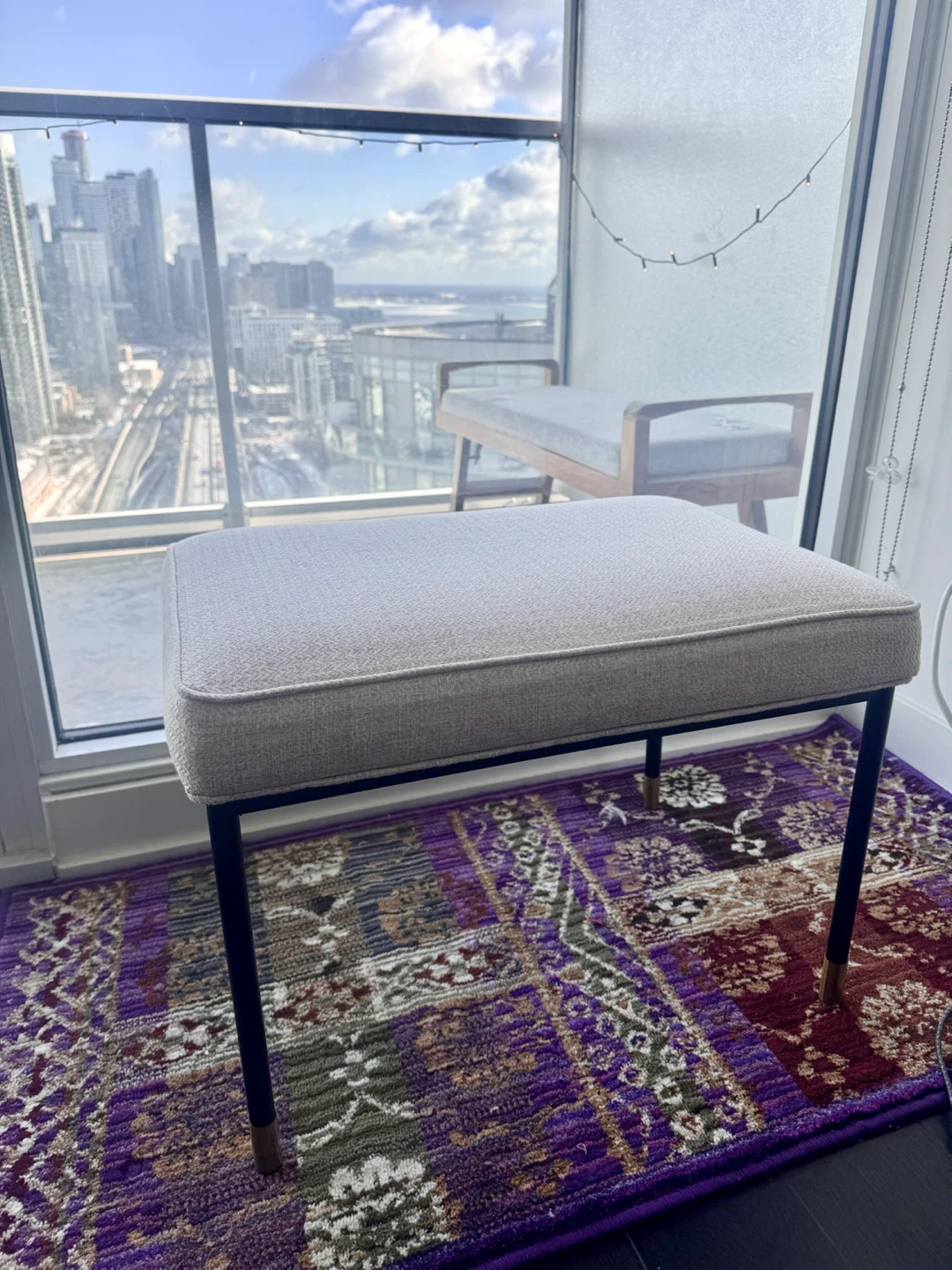 Home Seating Bundle – Modern Footrest + Balcony Bench - photo 2