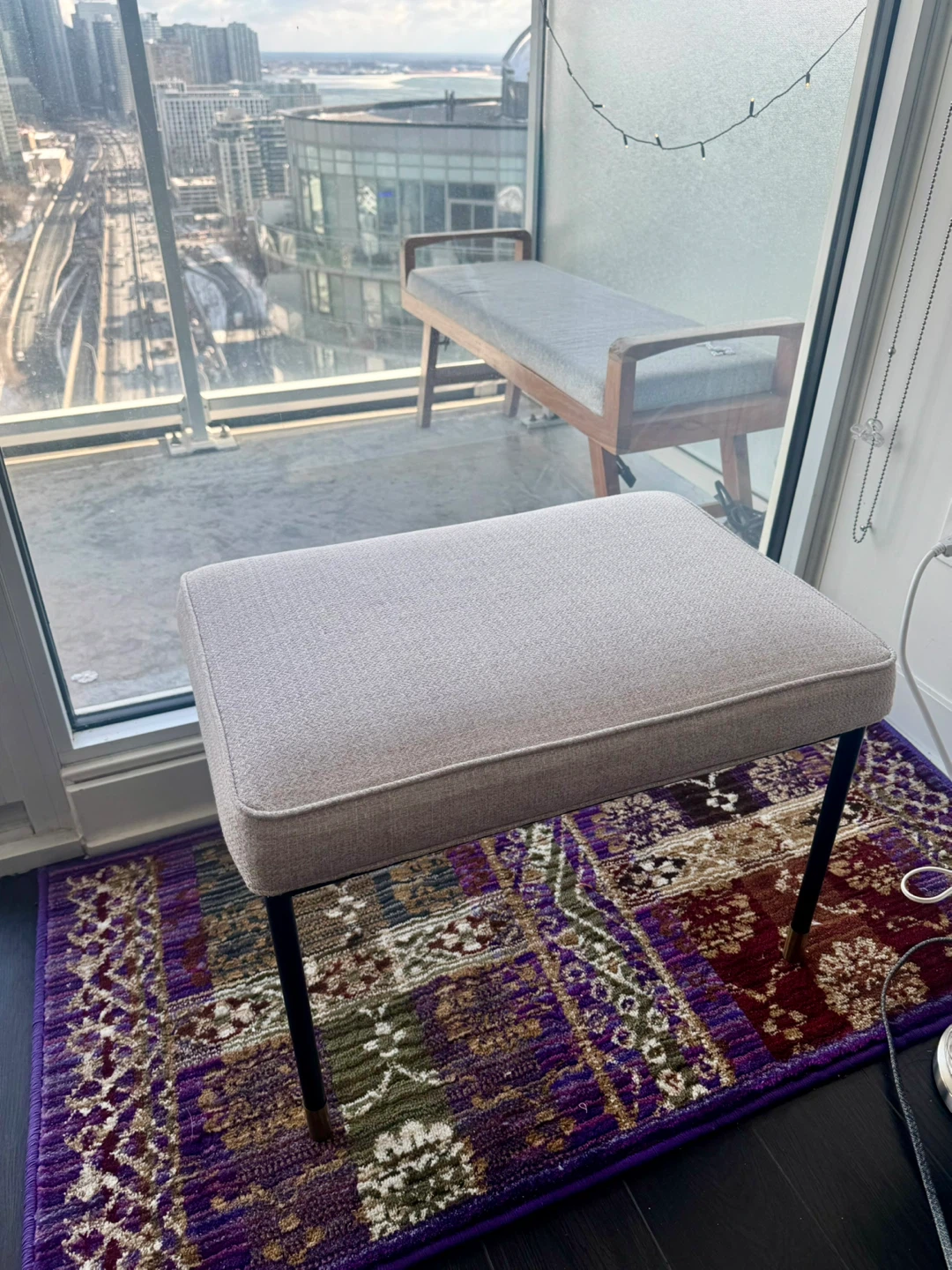 Home Seating Bundle – Modern Footrest + Balcony Bench - photo 3
