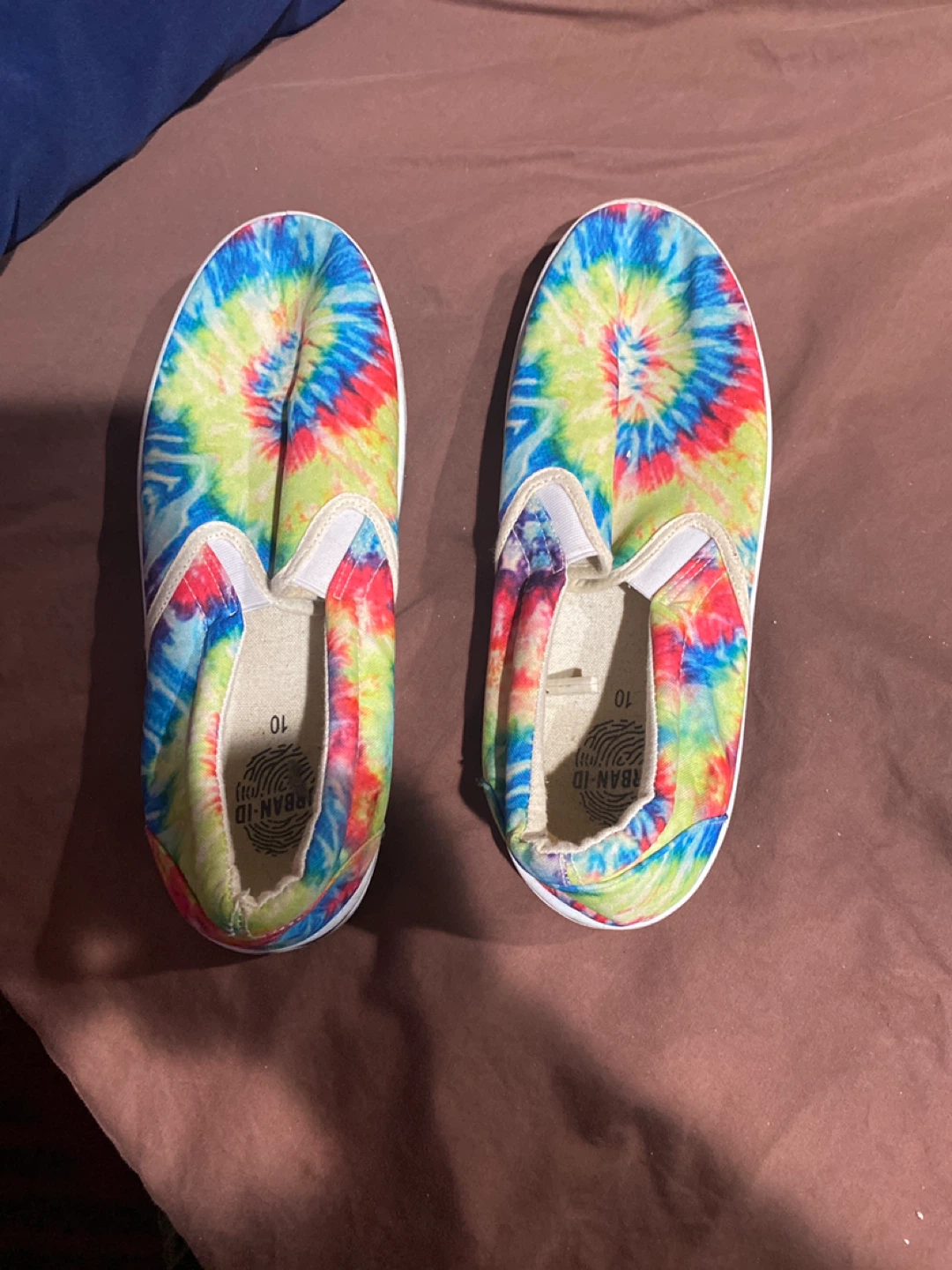 Urban-ID Tie Dye Slip-On Shoes - Size 10