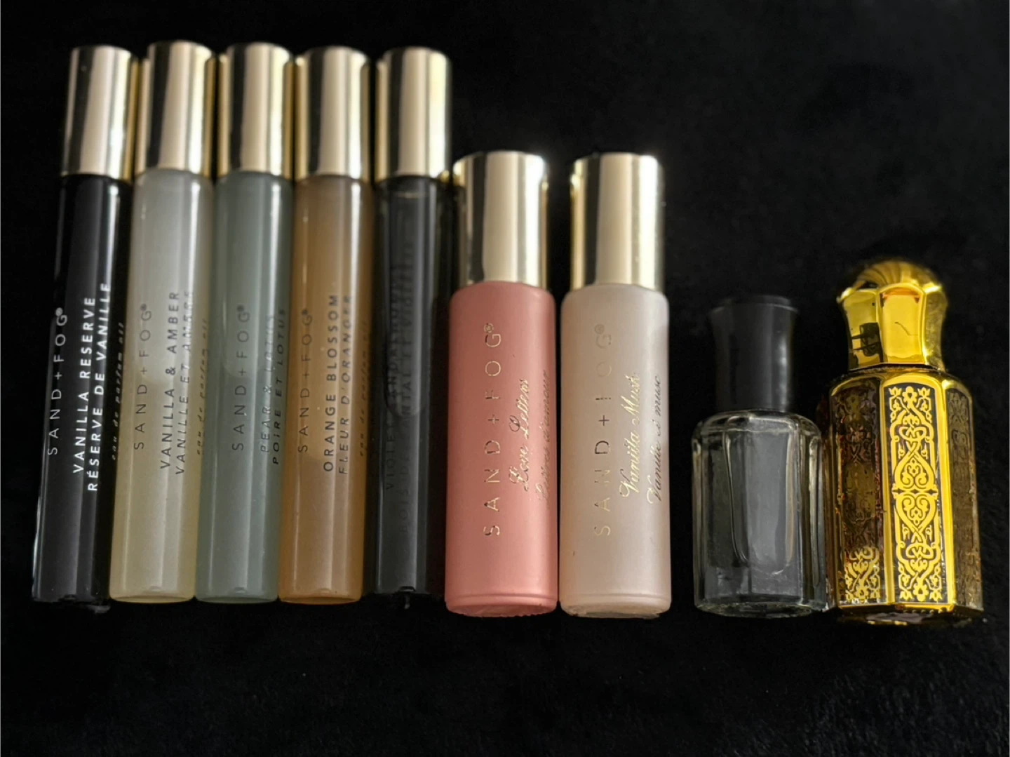 Parfume oils Dior Versace
