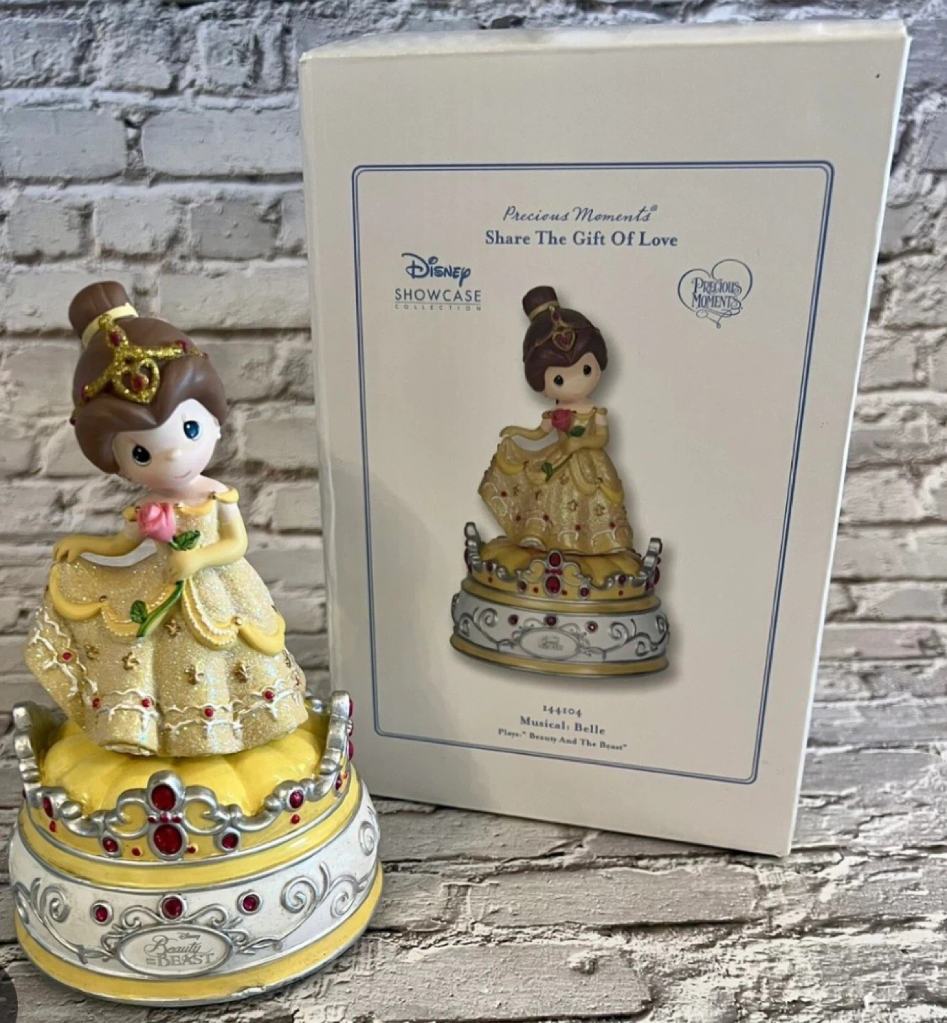 Precious Moments Disney Showcase Belle Musical Figurine