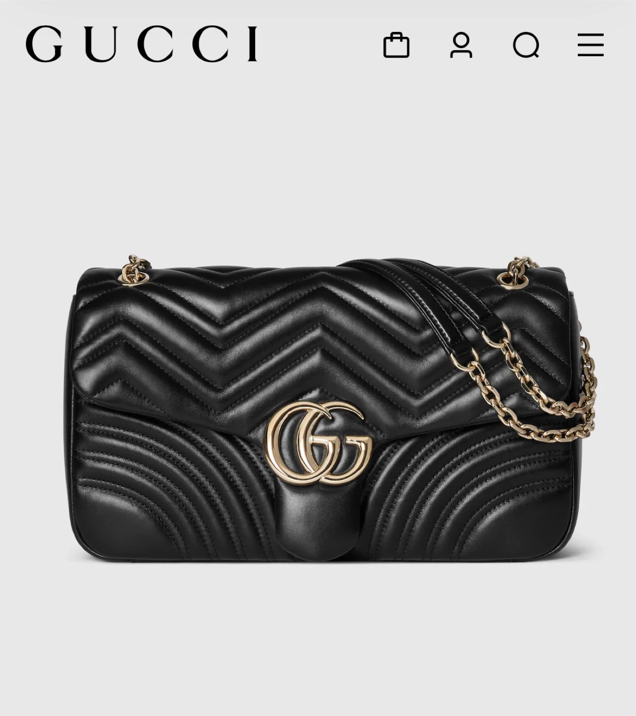Gucci Marmont Medium Black Shoulder Bag - photo 3