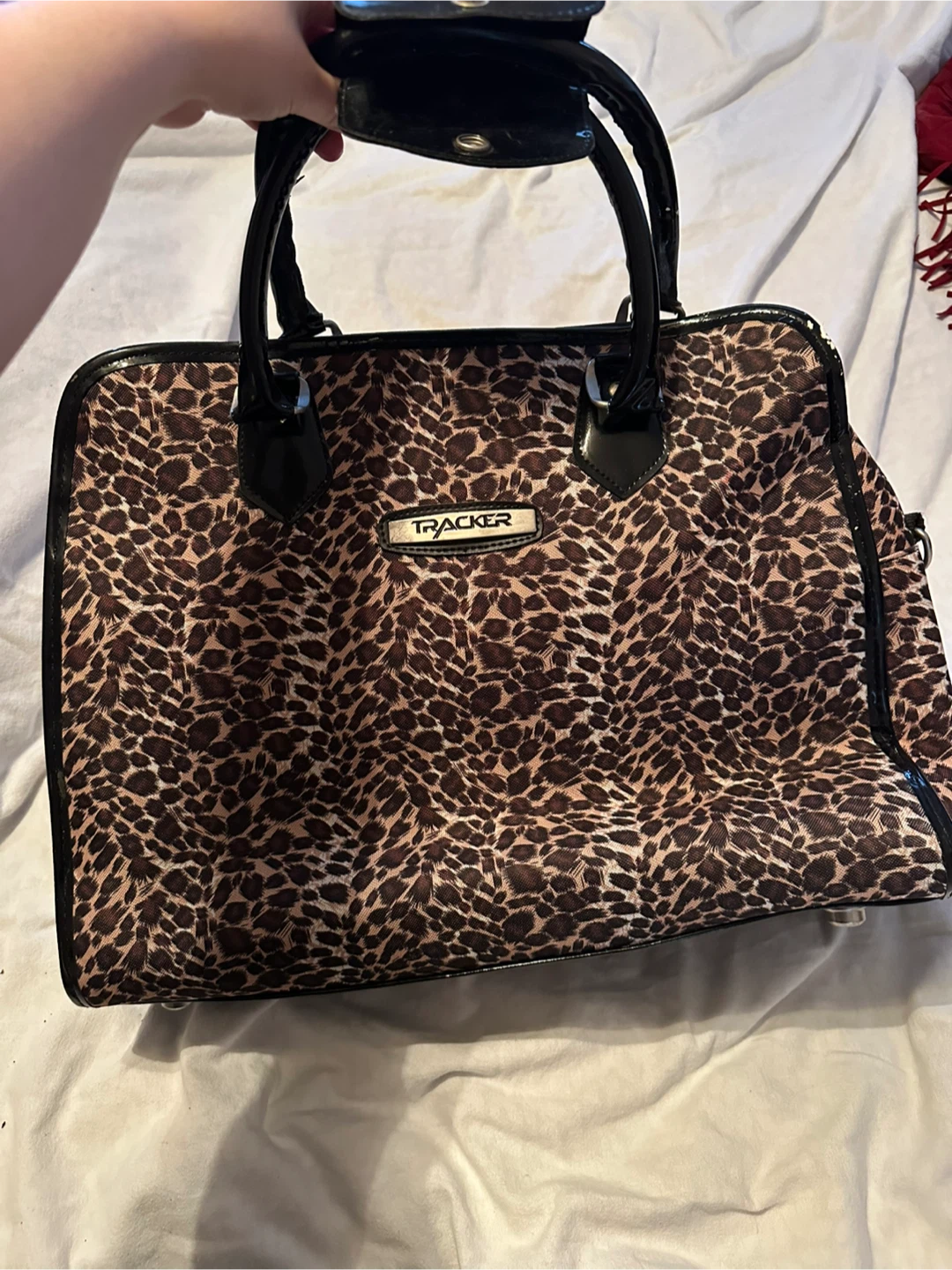 Tracker Leopard Print Tote Bag
