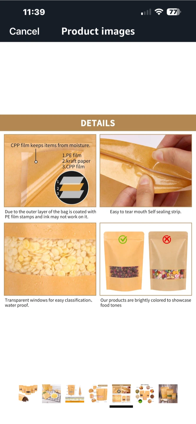 Kraft Paper Stand Up Pouches - photo 5