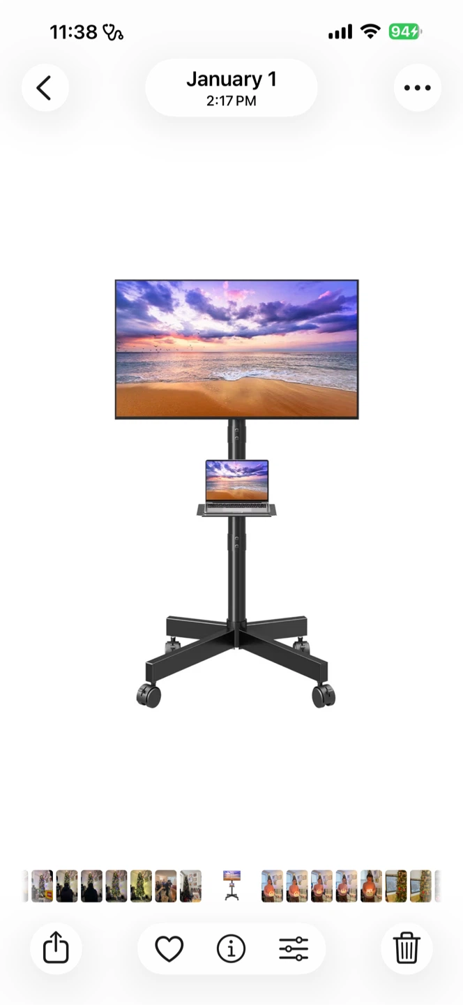 Mobile TV Cart