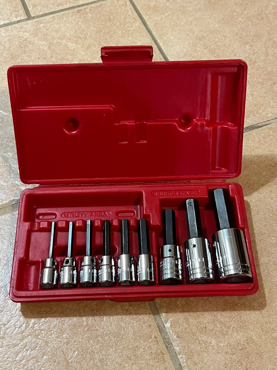 Proto Professional Hex Allen Socket Set USA 9 Piece